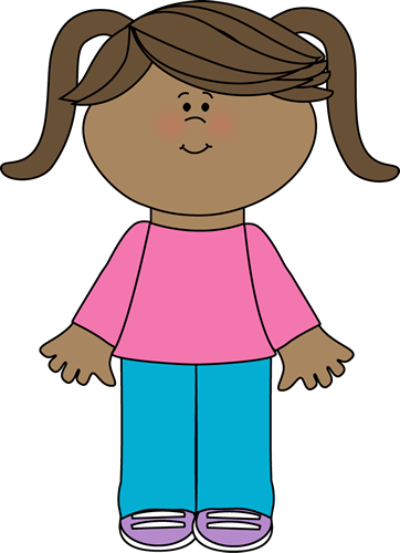 362x500 Cute Little Girl Clip Art