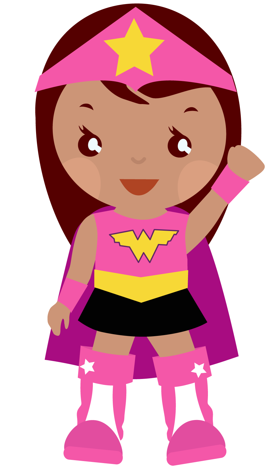 964x1619 Girl Superhero Clipart