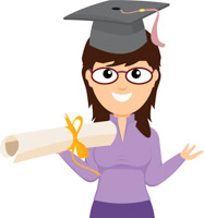 187x200 Top 92 Graduation Clip Art