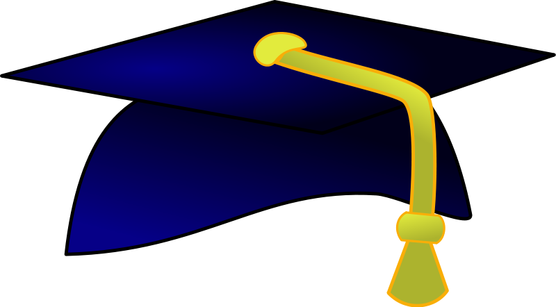 800x442 Graduation Hats Clip Art