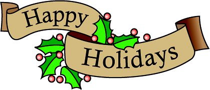 419x180 Clip Art Happy Holidays Clipart