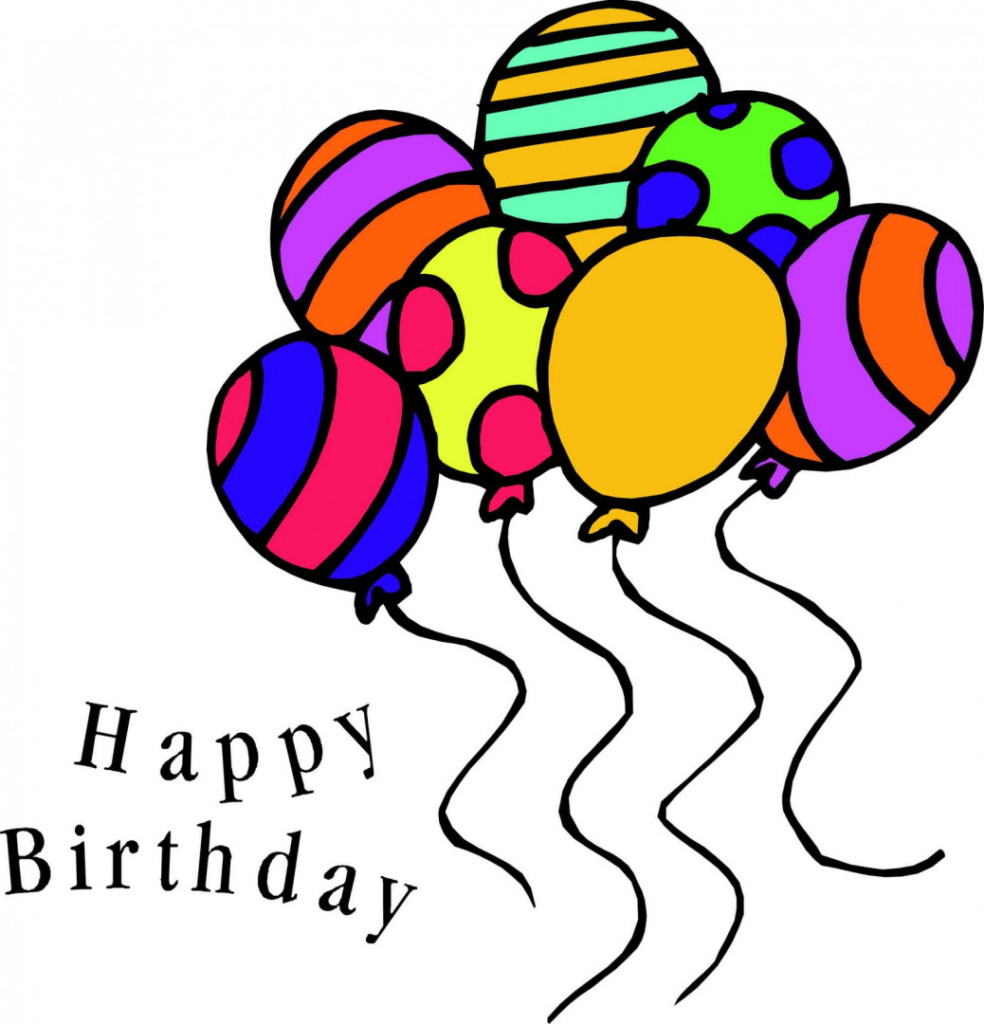 984x1024 Free Happy Birthday Clip Art Images