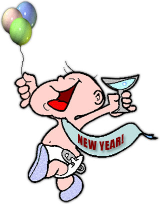 320x406 Baby New Year Clip Art