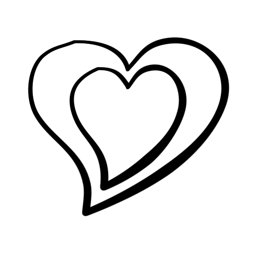 512x512 Double Heart Clip Art