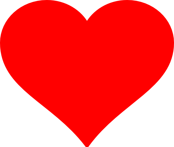 600x507 Red Heart Clipart
