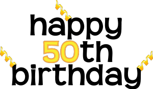 300x175 Free 50th Birthday Clip Art
