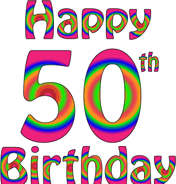 353x369 Free 50th Birthday Clip Art