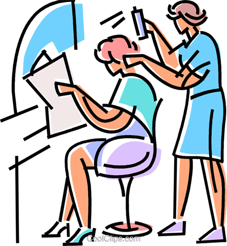 443x480 Hairdressers And Barbers Royalty Free Vector Clip Art Illustration