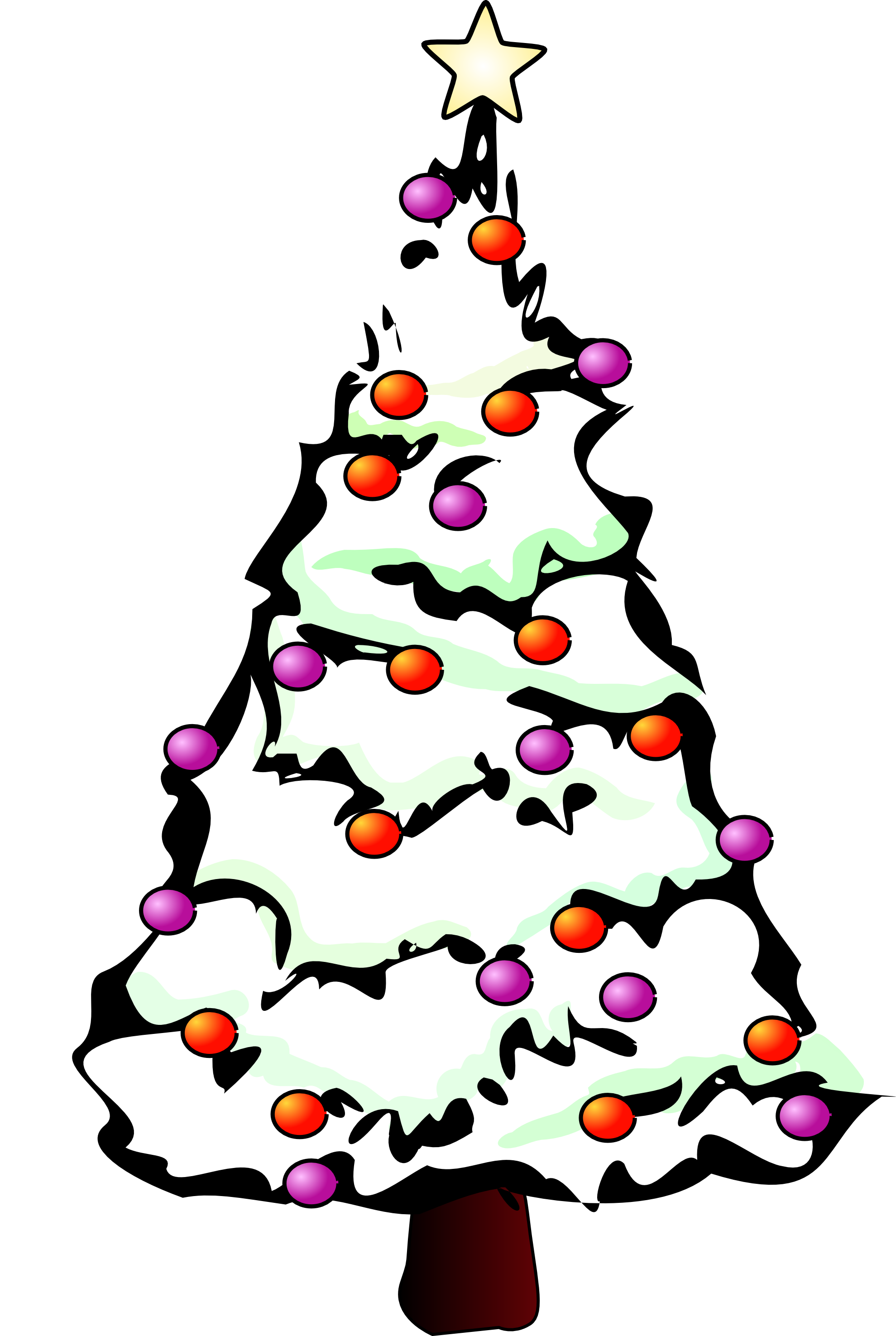 1979x2950 Merry Christmas Clipart Christmas Tree