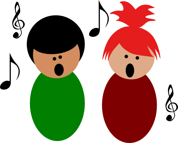 600x483 Children Singing Clip Art