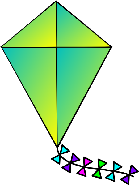 450x598 Kite Clipart Green