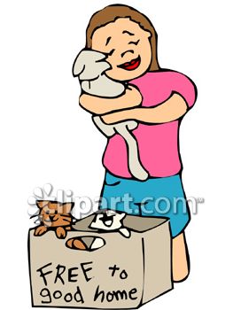 263x350 Girl Hugging A Kitten From A Free Kittens Box