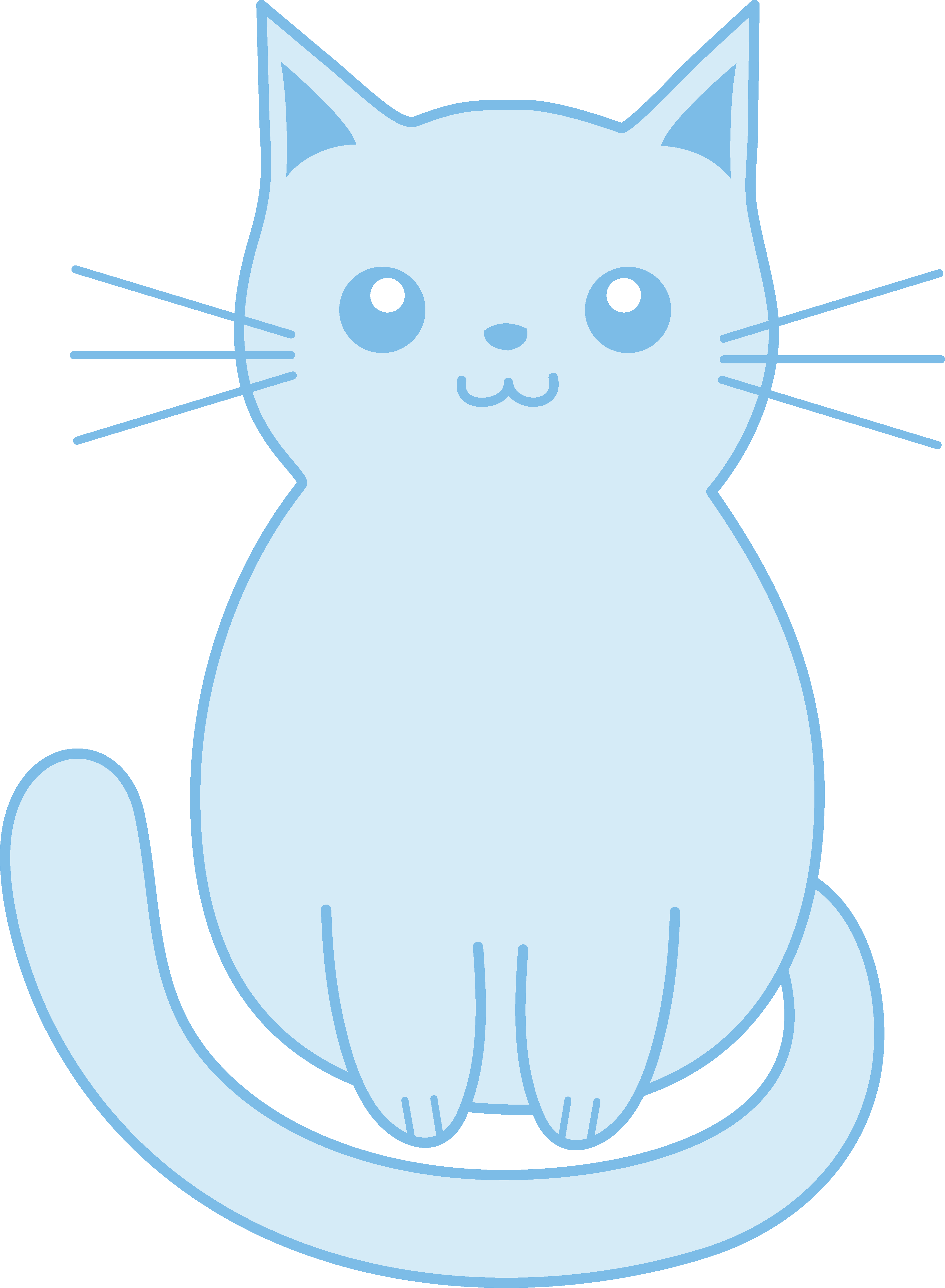 3872x5274 Kittens Clipart Blue Cat