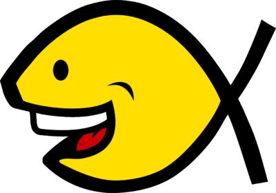 400x280 Image Laughing Fish Christian Fish Clip Art