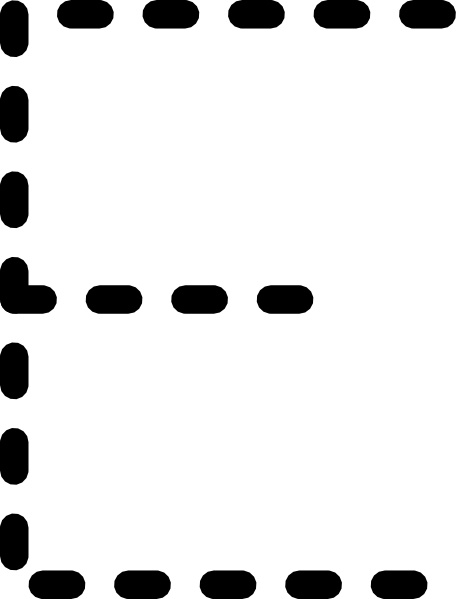 456x599 Alphabet Tracing Letter E Clip Art Free Vector In Open Office