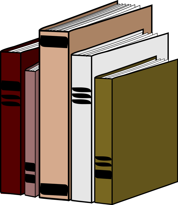 695x800 Library Book Clip Art