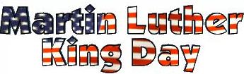 345x105 Martin Luther King Day Holiday Clip Art Cliparts