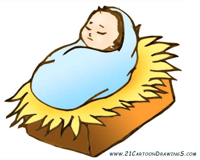 640x512 Jesus Manger Clipart Free