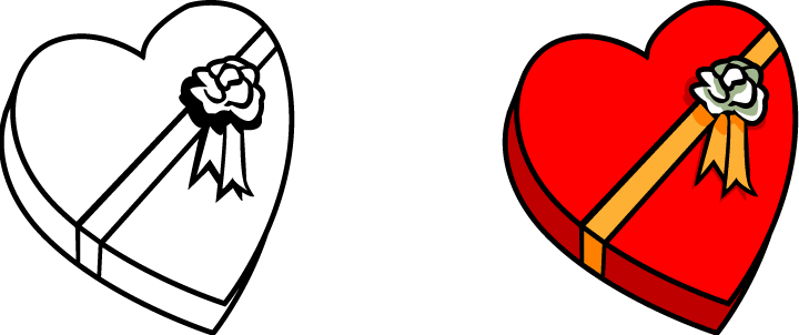 720x302 Best Heart Clipart Black And White