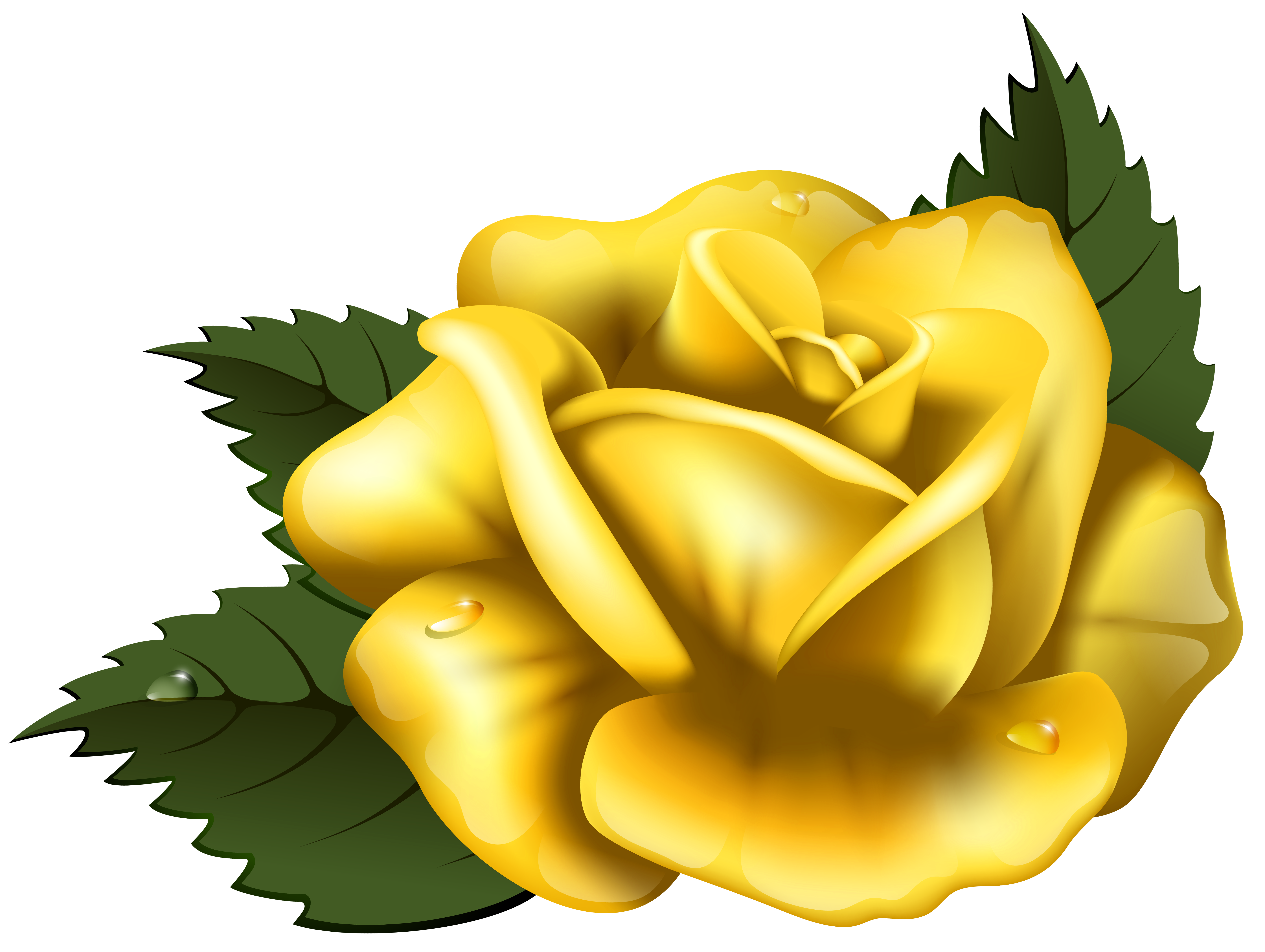 7013x5280 Free Clipart Yellow Rose