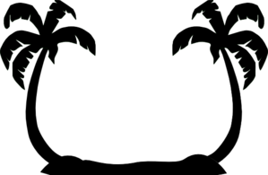 299x195 Free Clipart Of Palm Trees