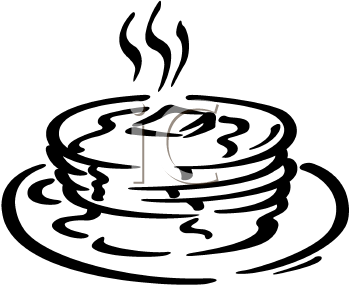 350x285 Pancake Clipart Black And White