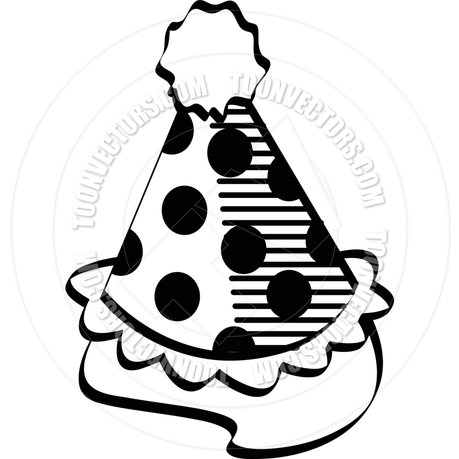 940x940 Party Hat Black And White Clipart