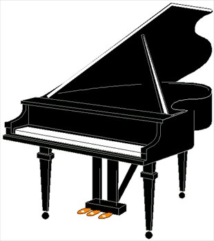 310x350 Free Pianos And Keyboards Clipart
