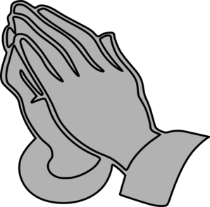 298x294 Gray Praying Hands Clip Art