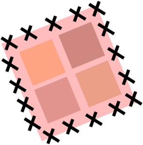 294x300 Quilt Fabric Clip Art