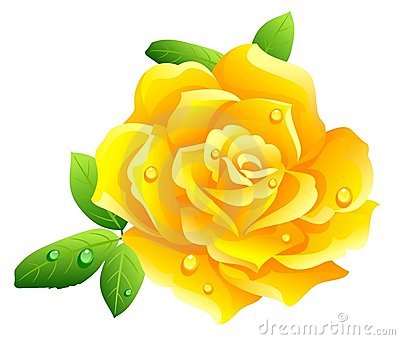 400x340 Free Yellow Roses Clipart
