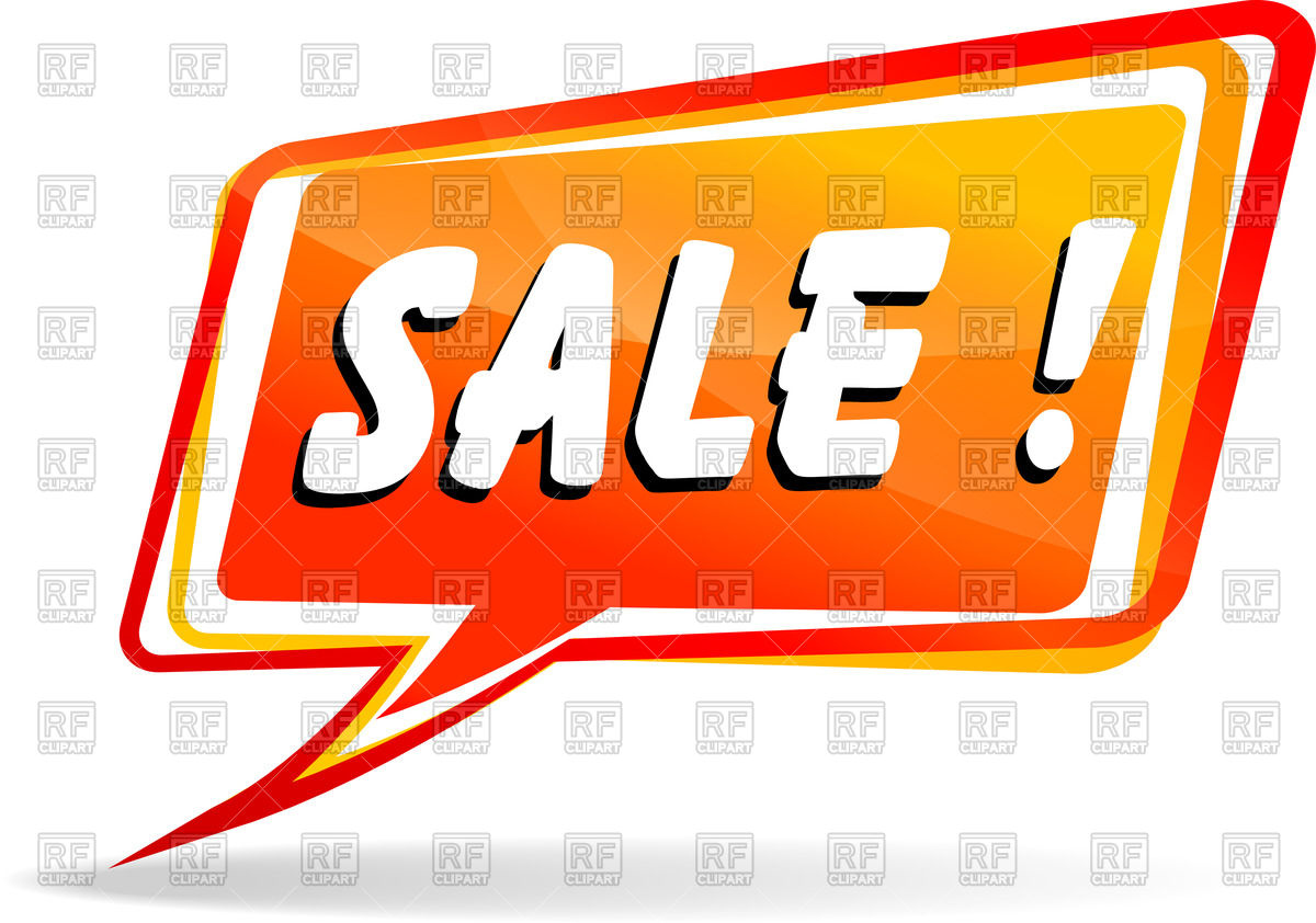 1200x842 Cartoon Speech Bubble With Word Sale Royalty Free Vector Clip Art