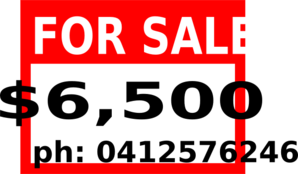 298x174 For Sale Sign Clip Art