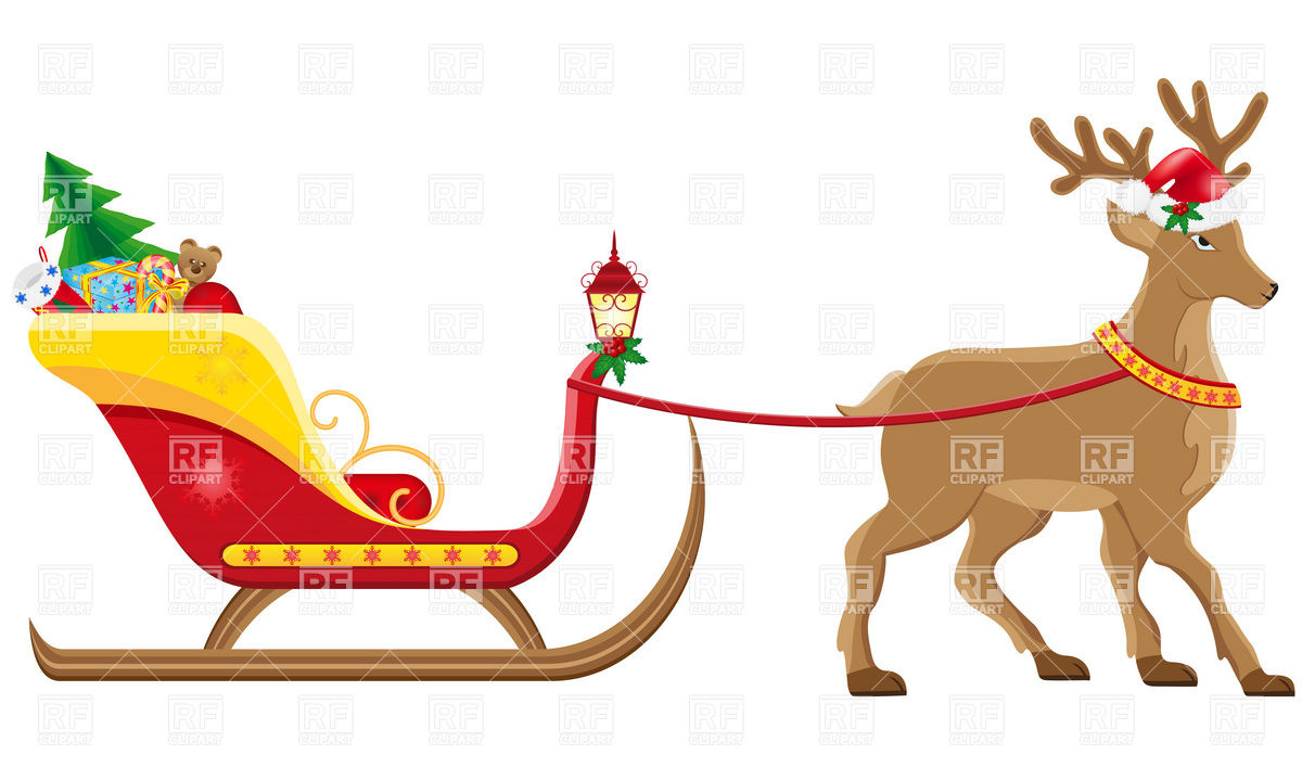 Free Clipart Santa And Reindeer Flying Free Download On Clipartmag