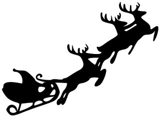320x234 The Best Santa Sleigh Silhouette Ideas