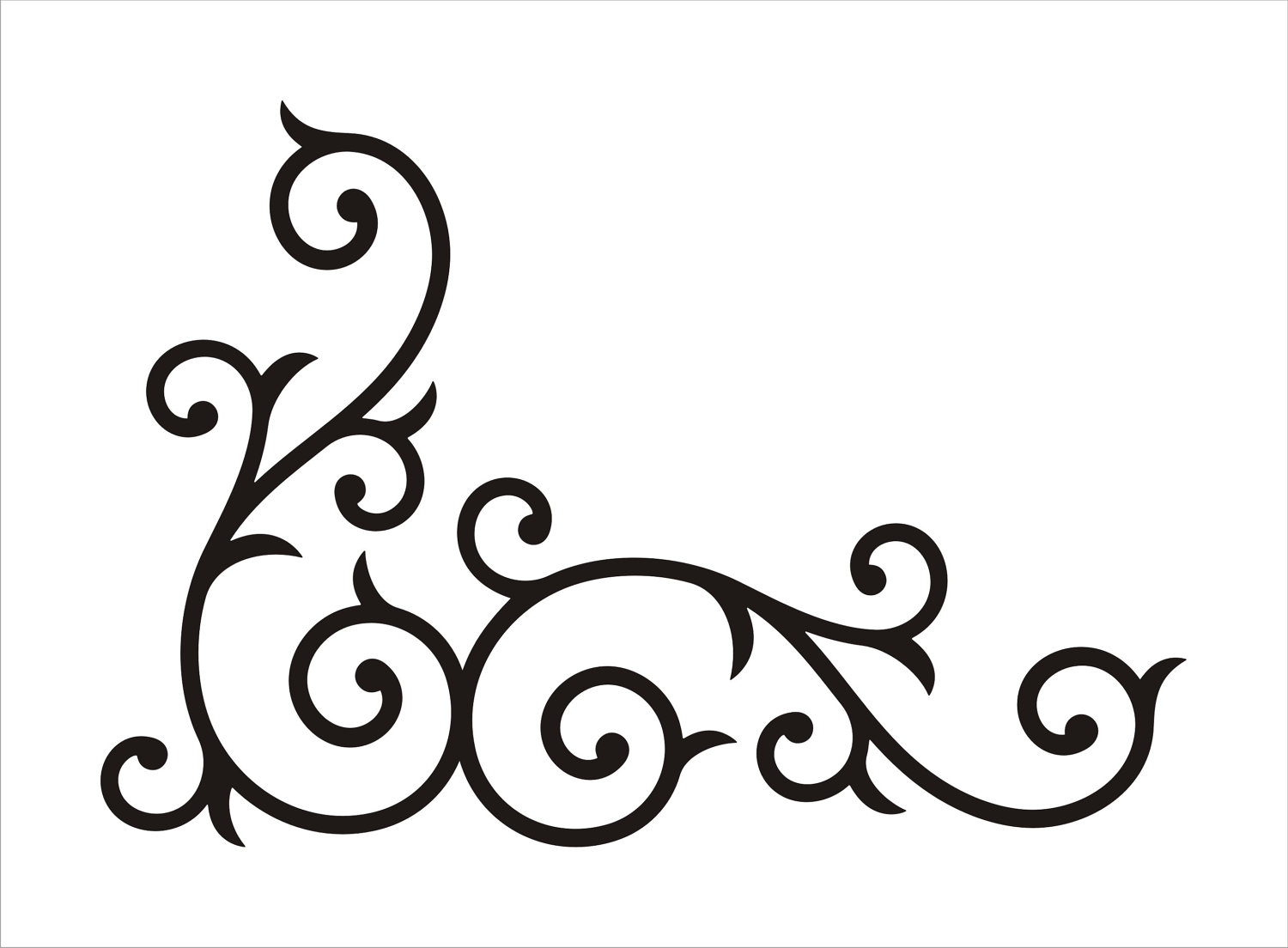 1500x1104 Scrollwork Scroll Art Clipart Image