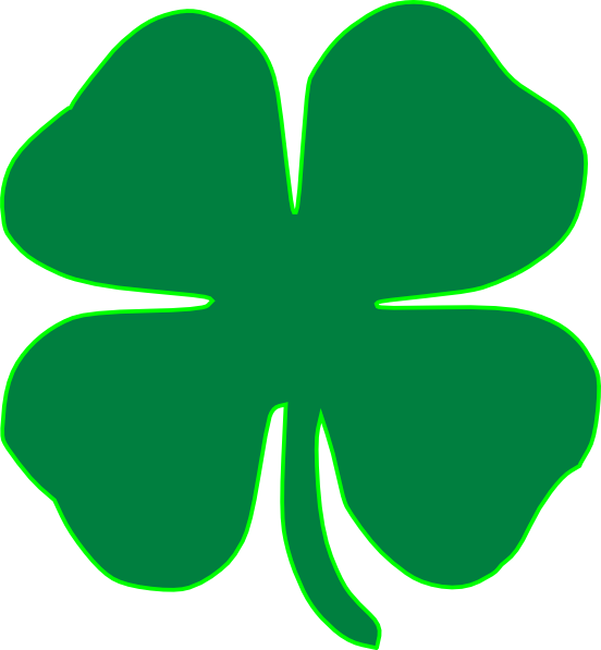 552x597 Shamrock Dark Green Clip Art