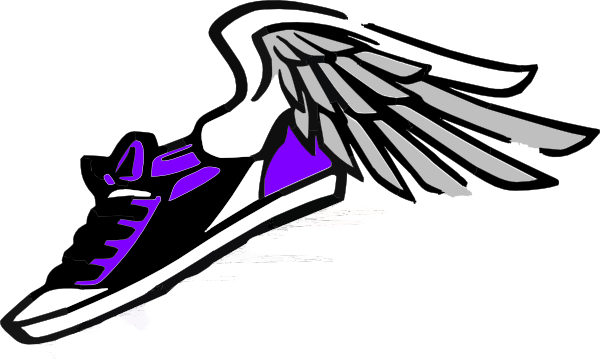 600x359 Running Shoe With Wings Clip Art