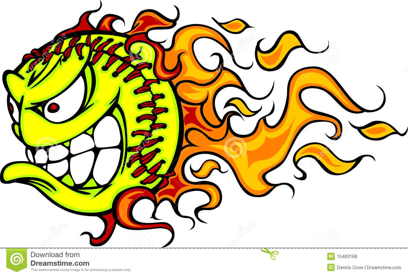 1300x880 Softball On Fire Clipart Amp Softball On Fire Clip Art Images