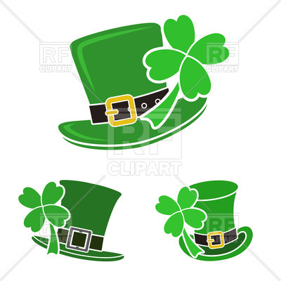 400x400 Green Leprechaun's Top Hat With Shamrock