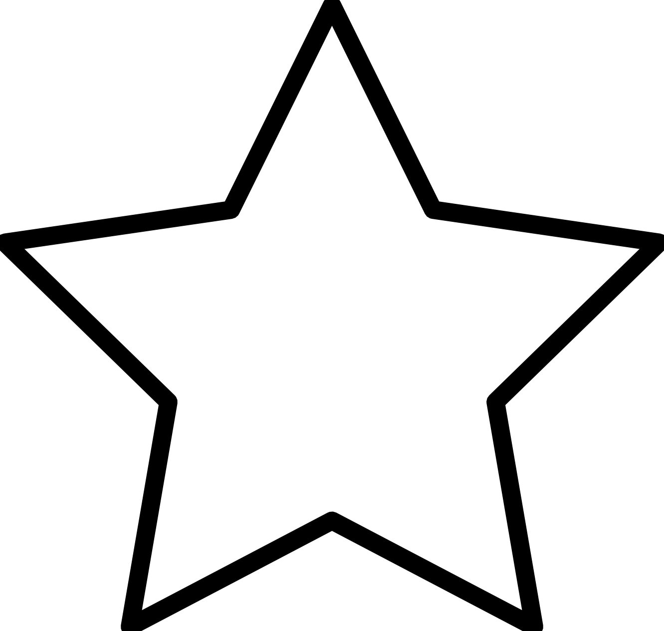 1331x1266 Stars Clipart Star Outline