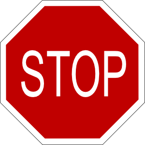 300x300 Stop Sign Clip Art