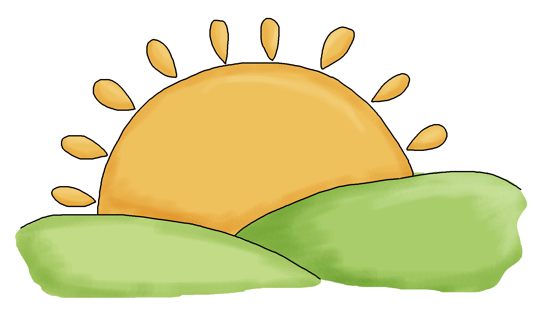 1746x1011 Free Sunrise Clipart Image