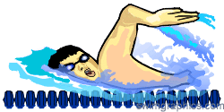 250x125 Swimming Clipart Free