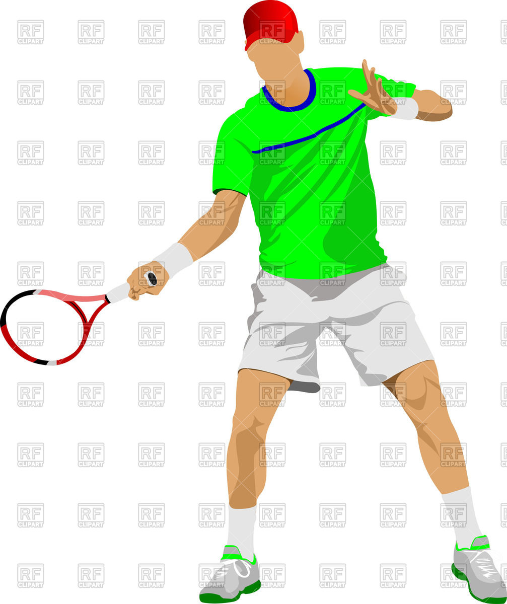 1007x1200 Silhouette Of Woman Tennis Player In Action Royalty Free Vector
