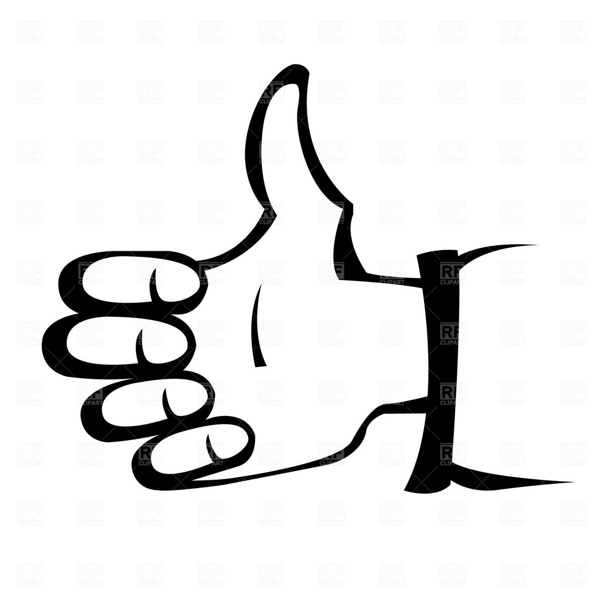 1200x1200 Thumbs Up Sign Royalty Free Vector Clip Art Image