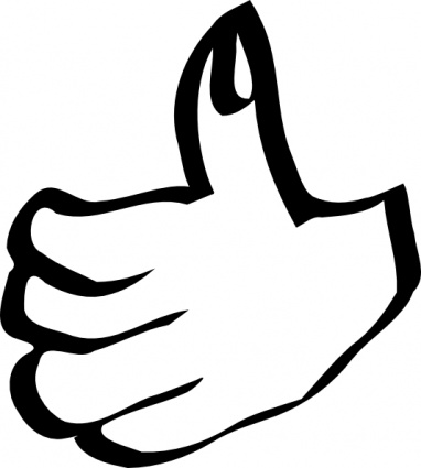 382x425 Free Clip Art Thumbs Up Clipart