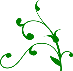 299x291 Green Twisted Vine Clip Art