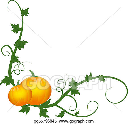 450x437 Pumpkin Vine Clip Art