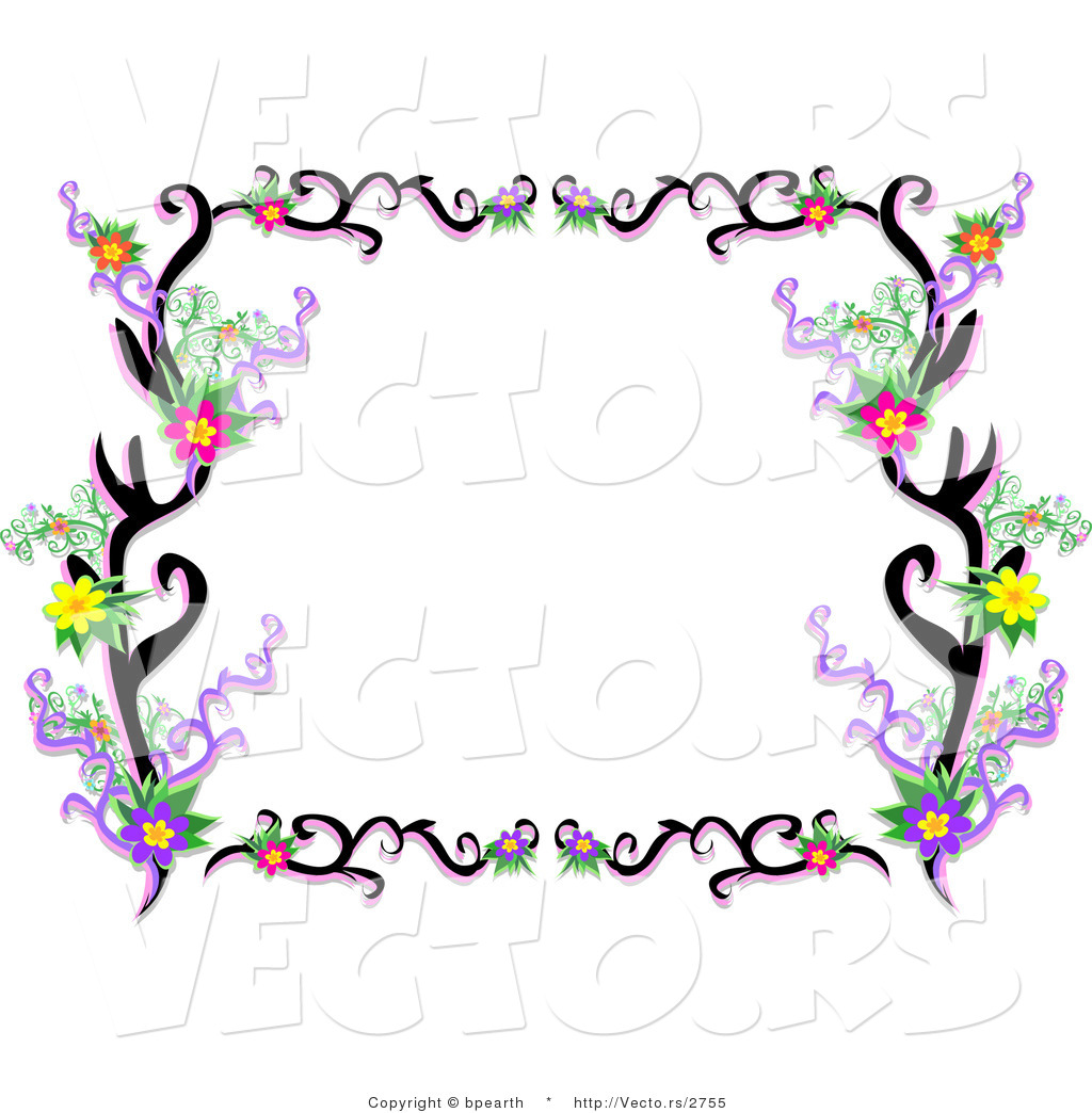 1024x1044 Vine Borders Free Clip Art